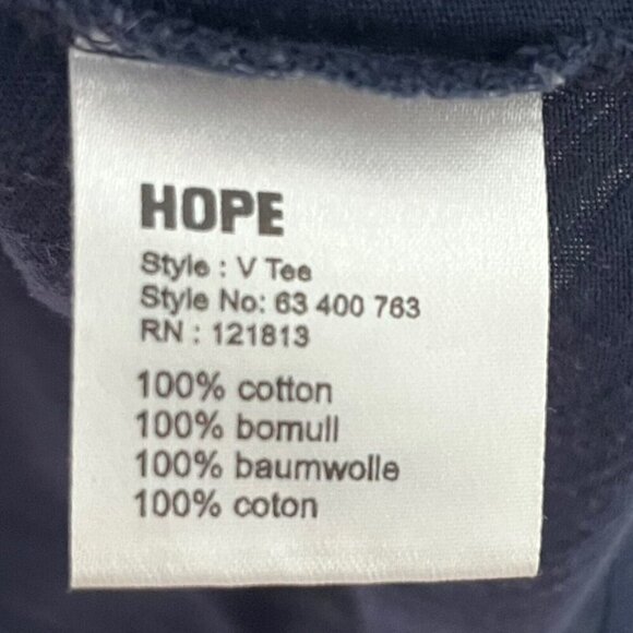 3/$30 Hope by Ringstrand Soderberg Navy VTee Short Sleeve T Shirt Size FR34 US 2 - Picture 8 of 8